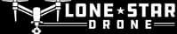 Logo featuring a star graphic and the text Lone Star Drone