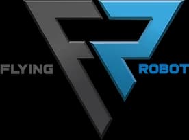 Stylized geometric gray and blue logo forming intertwined 'F' and 'R' shapes with small blue text to the right