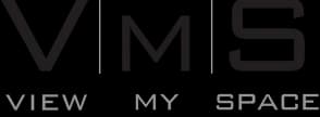 View My Space logo with a bold dark geometric mark above a grey wordmark
