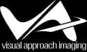 Logo for Visual Approach Imaging with a white abstract aircraft graphic and the company name